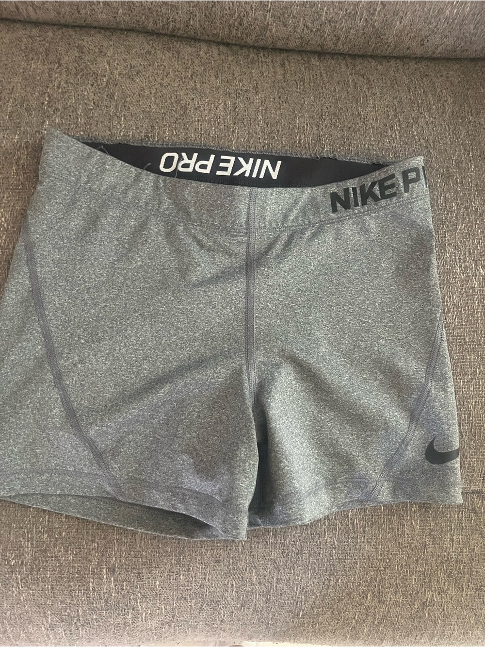 Nike Pro Women’s Gray Heather Athletic Shorts